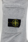 Stone Island Sweatpants with logo patch