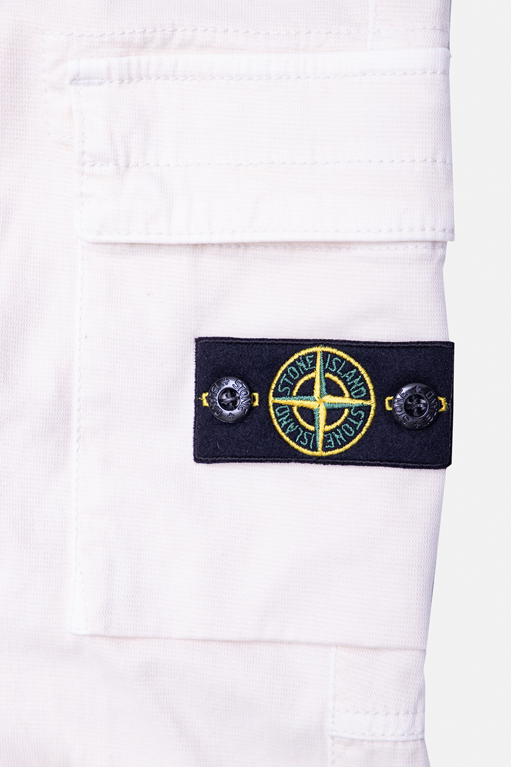 Stone Island Kids Patched trousers