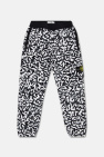 Stone Island Kids BLACK Sweatpants with logo