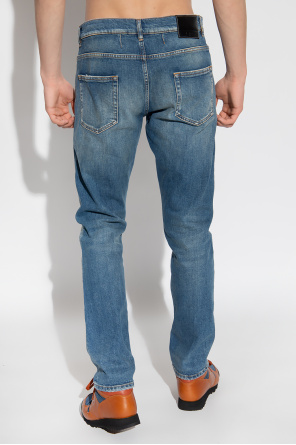 Iro mavi jeans anika high rise cropped flare in used destroyed hem vintage