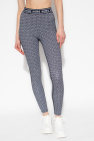 Michael Michael Kors BLACK Monogrammed leggings