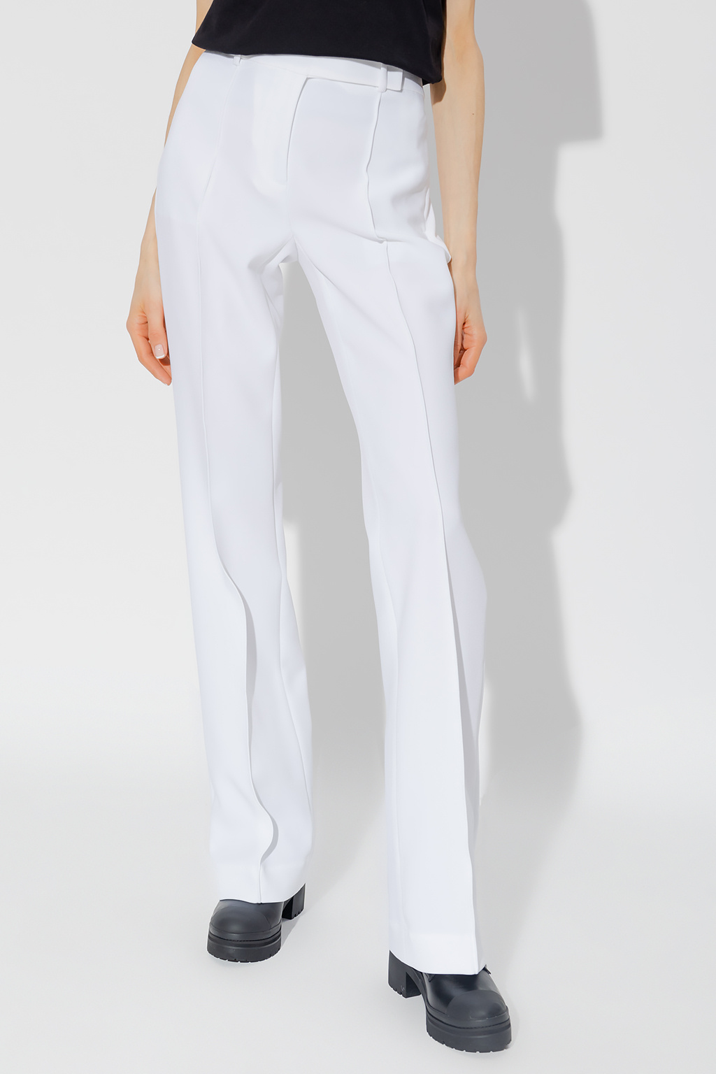 Love Moschino raindrop-print dress Pleat-front trousers