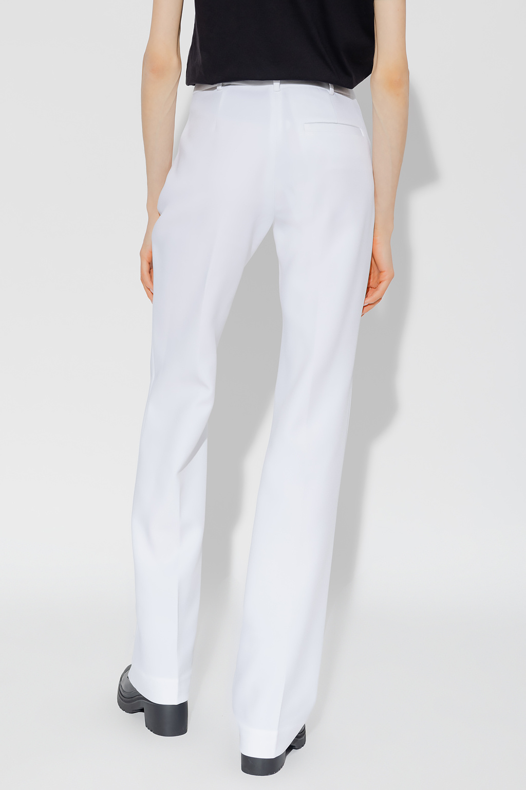 Love Moschino raindrop-print dress Pleat-front trousers