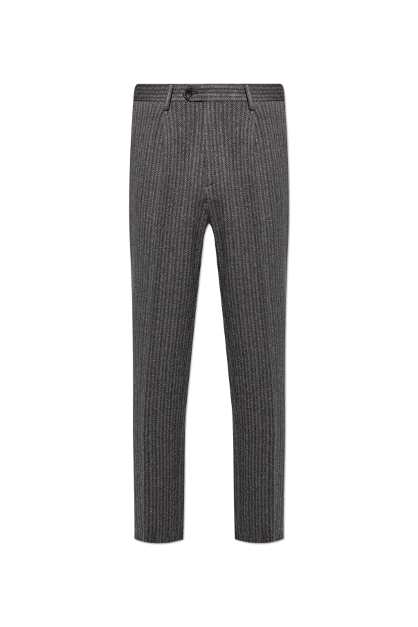 Etro Spodnie ze wzorem w pasy