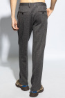 Etro GREY Striped pattern trousers