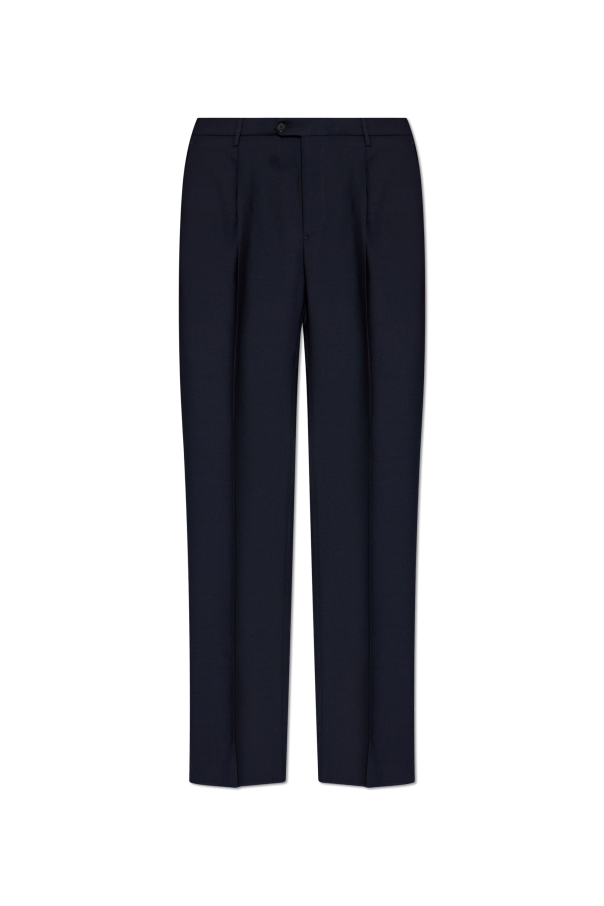 Wool pleated trousers od Etro