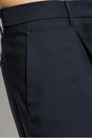 Etro Pantalones de lana con raya marcada
