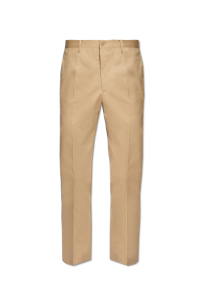 Cotton pleat-front trousers od Etro