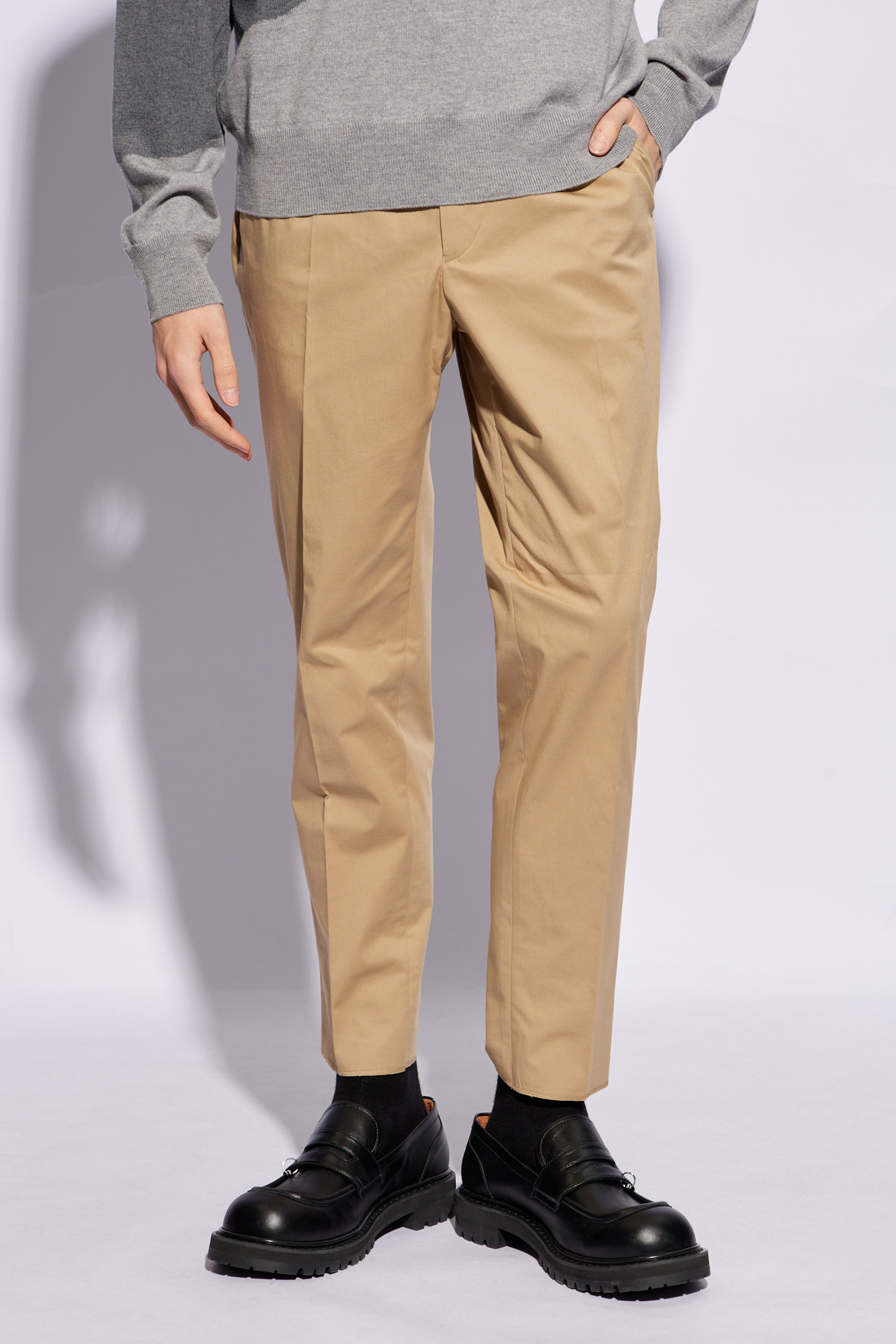 Etro Cotton pleat-front swim trousers