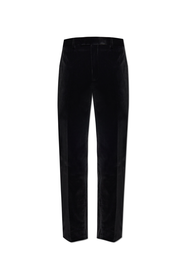 Etro Velvet trousers with side stripes