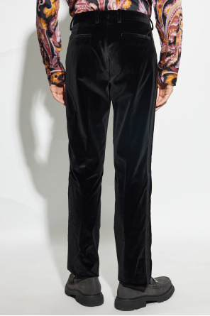 Etro Velvet trousers with side stripes