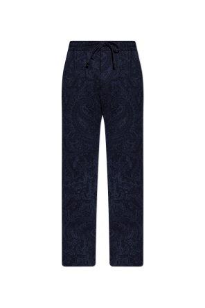 Wzorzyste spodnie w kant od Etro