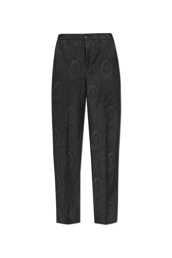 Wool pleated trousers od Etro