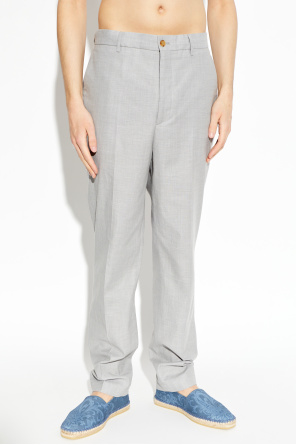 Etro Tapered-leg crease trousers