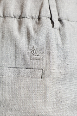 Etro Tapered-leg crease trousers