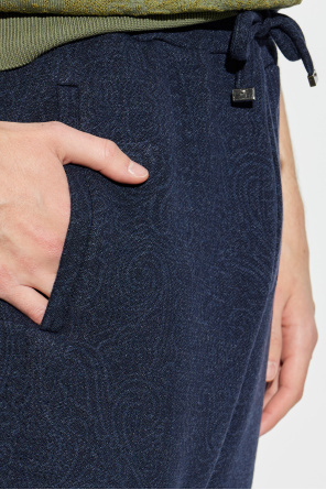 Etro Patterned loose-fit trousers