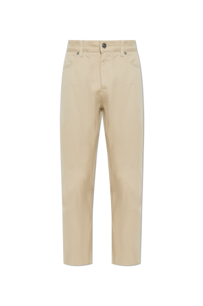 Pantalones de algodón con perneras ajustadas