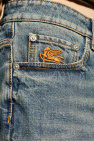 Etro BLUE Jeans with straight legs