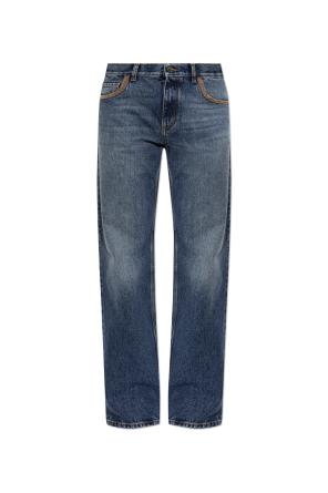 Straight-leg jeans
