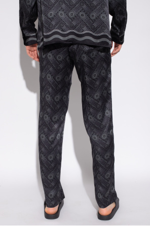 Casablanca Silk trousers with monogram
