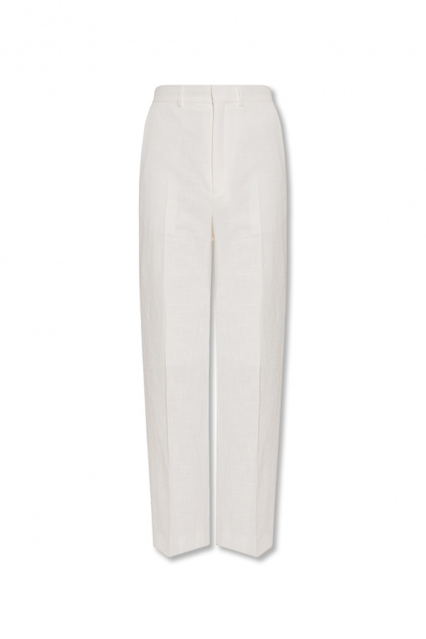 Casablanca Pleat-front bianco trousers