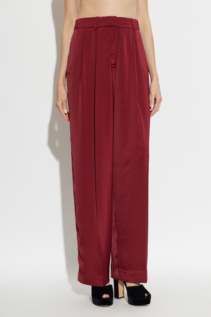 Michael Michael Kors Satin pleat-front trousers