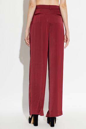 Michael Michael Kors Satin pleat-front trousers