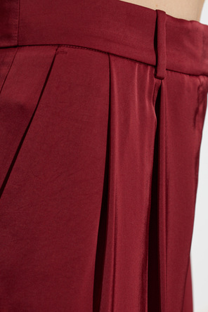 Michael Michael Kors Satin pleat-front trousers