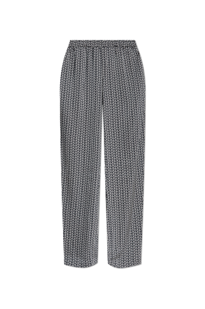 Spodnie o luźnym kroju z monogramem
