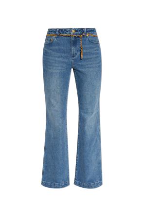 Jeans with flared legs