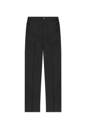 Creased trousers