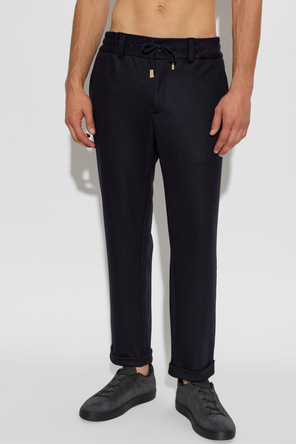 Eleventy Trousers with rolled-up legs