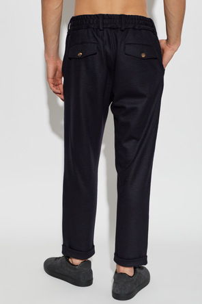 Eleventy Trousers with rolled-up legs
