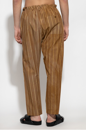 Nick Fouquet Pinstripe heel trousers