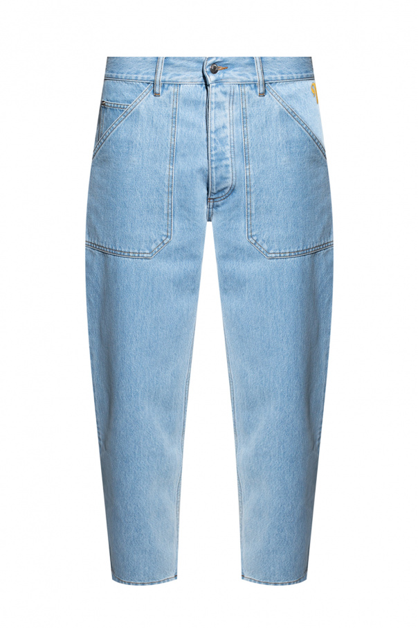 Nanushka loewe high rise slim jeans