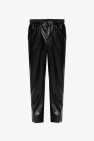 Nanushka BLACK ‘Jain’ trousers in vegan leather
