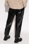 Nanushka BLACK ‘Jain’ trousers in vegan leather