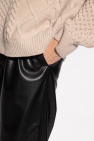 Nanushka BLACK ‘Jain’ trousers in vegan leather