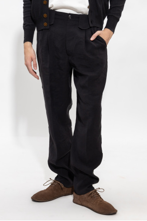 Nanushka ‘Mats’ pleat-front Jeans trousers