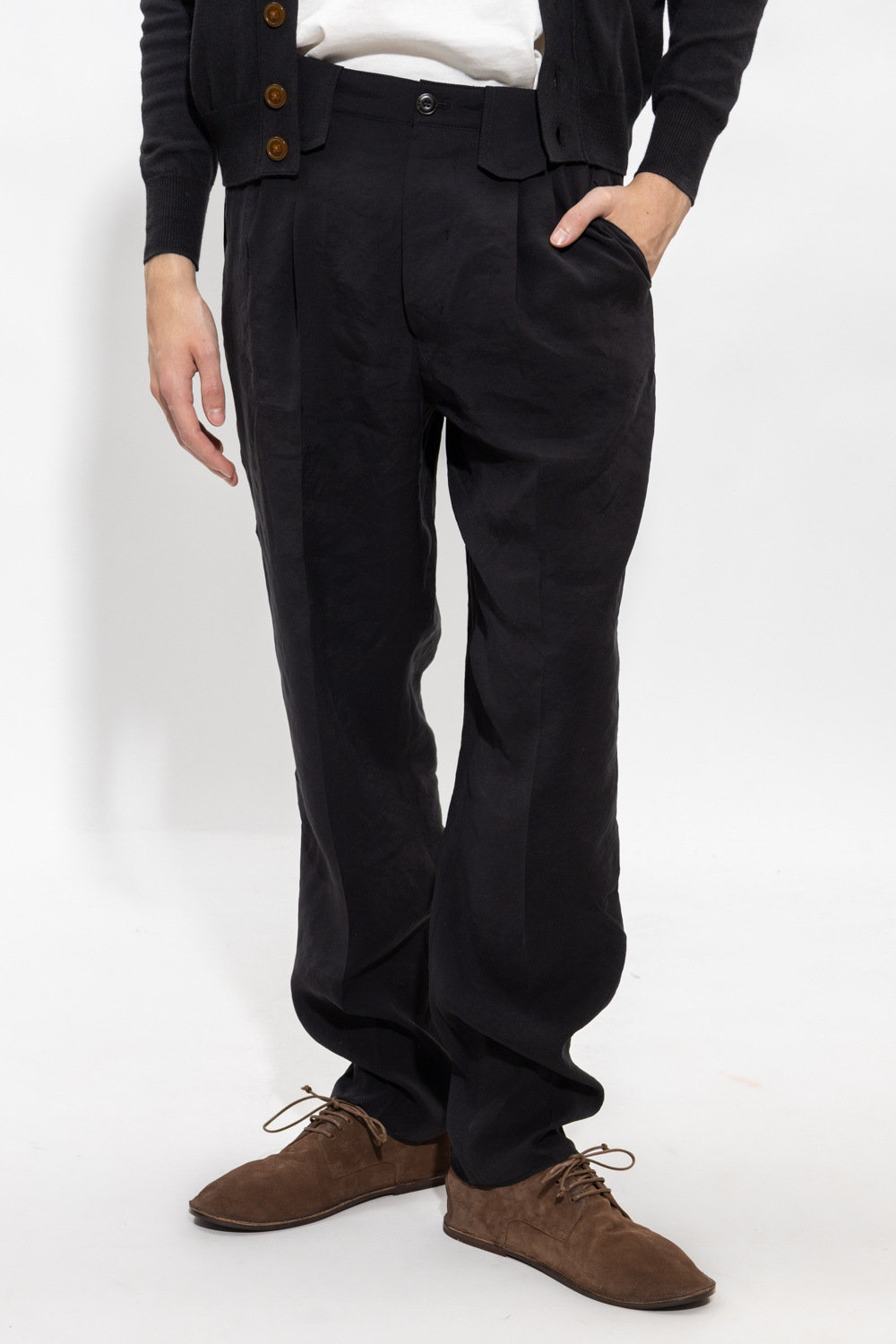 Nanushka ‘Mats’ pleat-front trousers