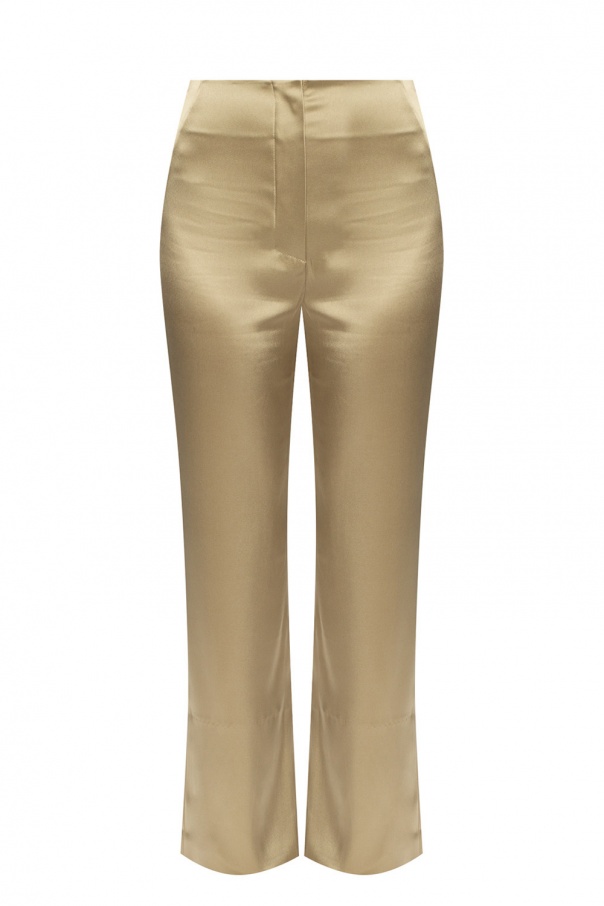 Nanushka Satin trousers with slits