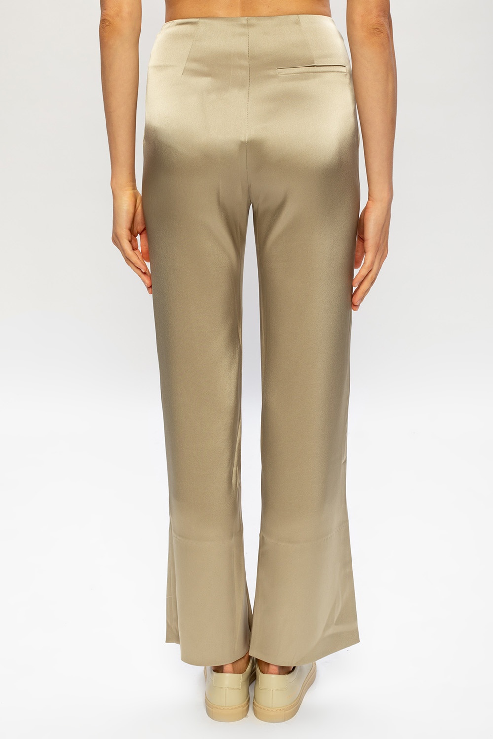 Nanushka Satin trousers with slits