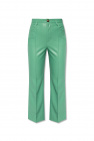 Nanushka Flared trousers from vegan leather