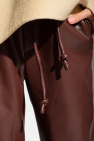 Nanushka BROWN ‘Calie’ trousers in vegan leather