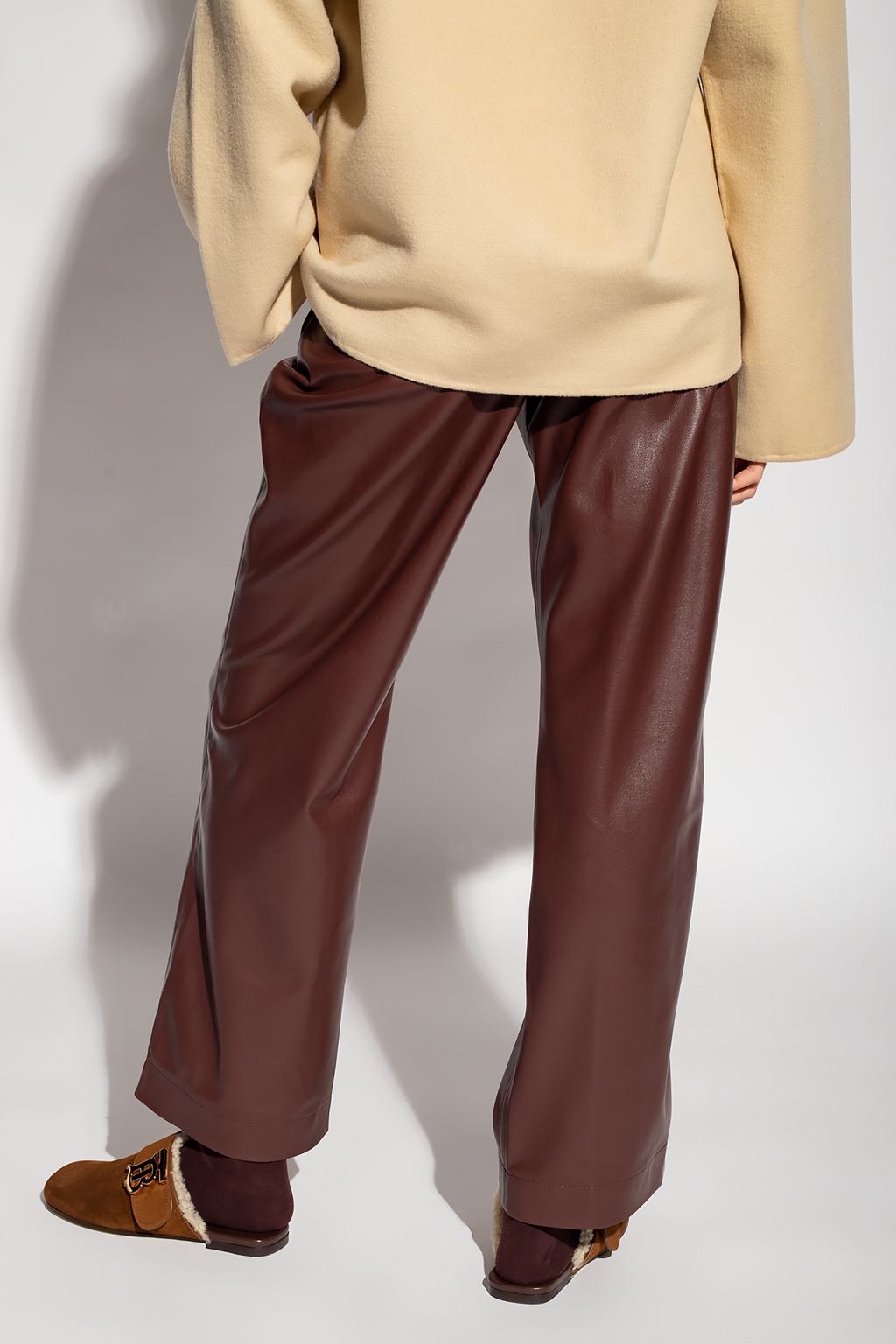 Nanushka ‘Calie’ sleeveless trousers in vegan leather