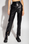 Nanushka BLACK ‘Masa’ trousers in vegan leather