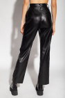 Nanushka BLACK ‘Masa’ trousers in vegan leather