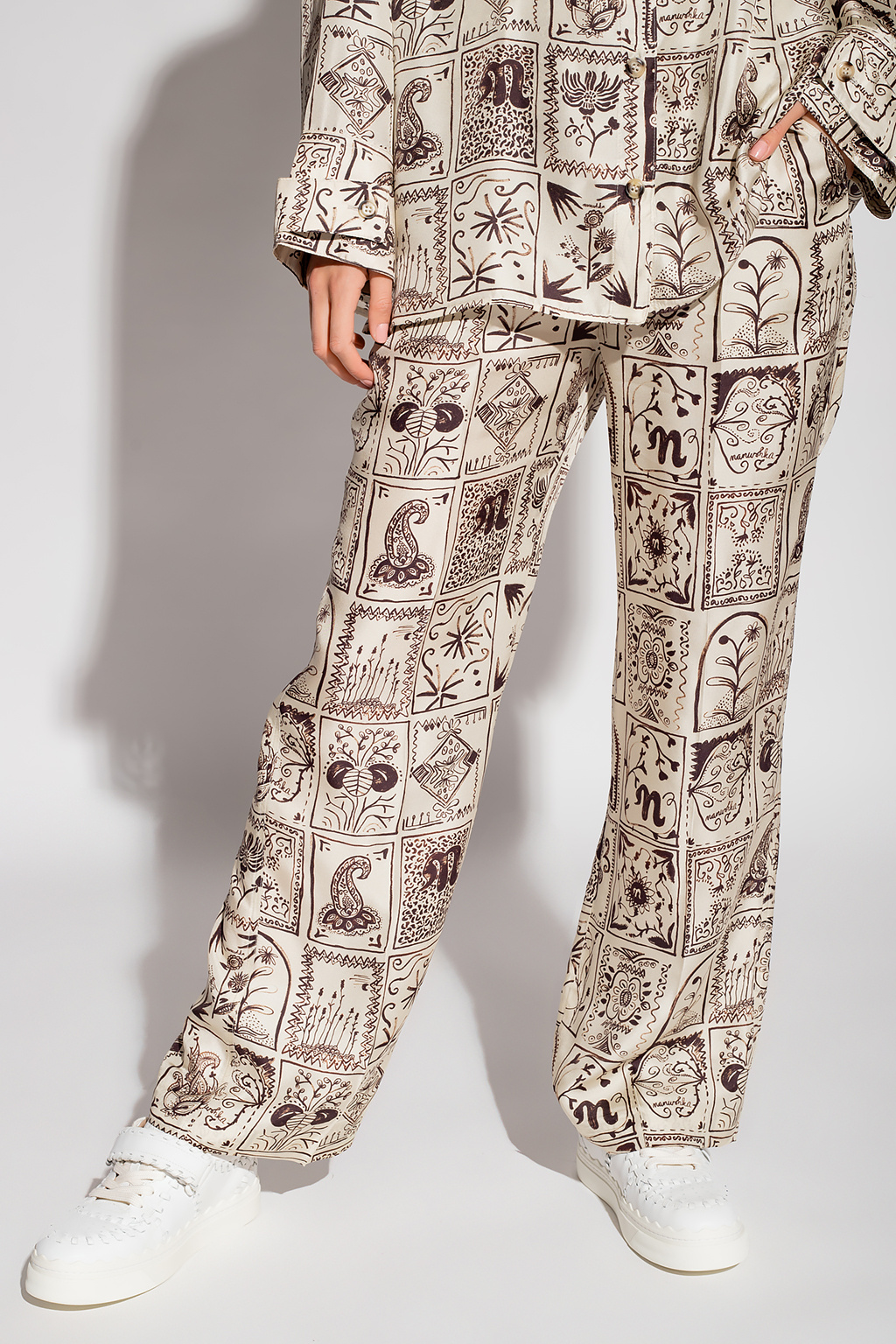 Nanushka ‘Milo’ silk trousers