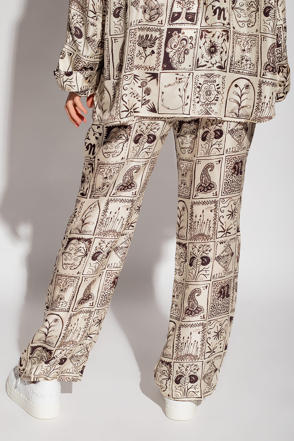 Nanushka ‘Milo’ silk trousers