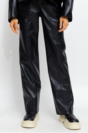 Nanushka ‘Zelda’ trousers Bump in regenerated leather